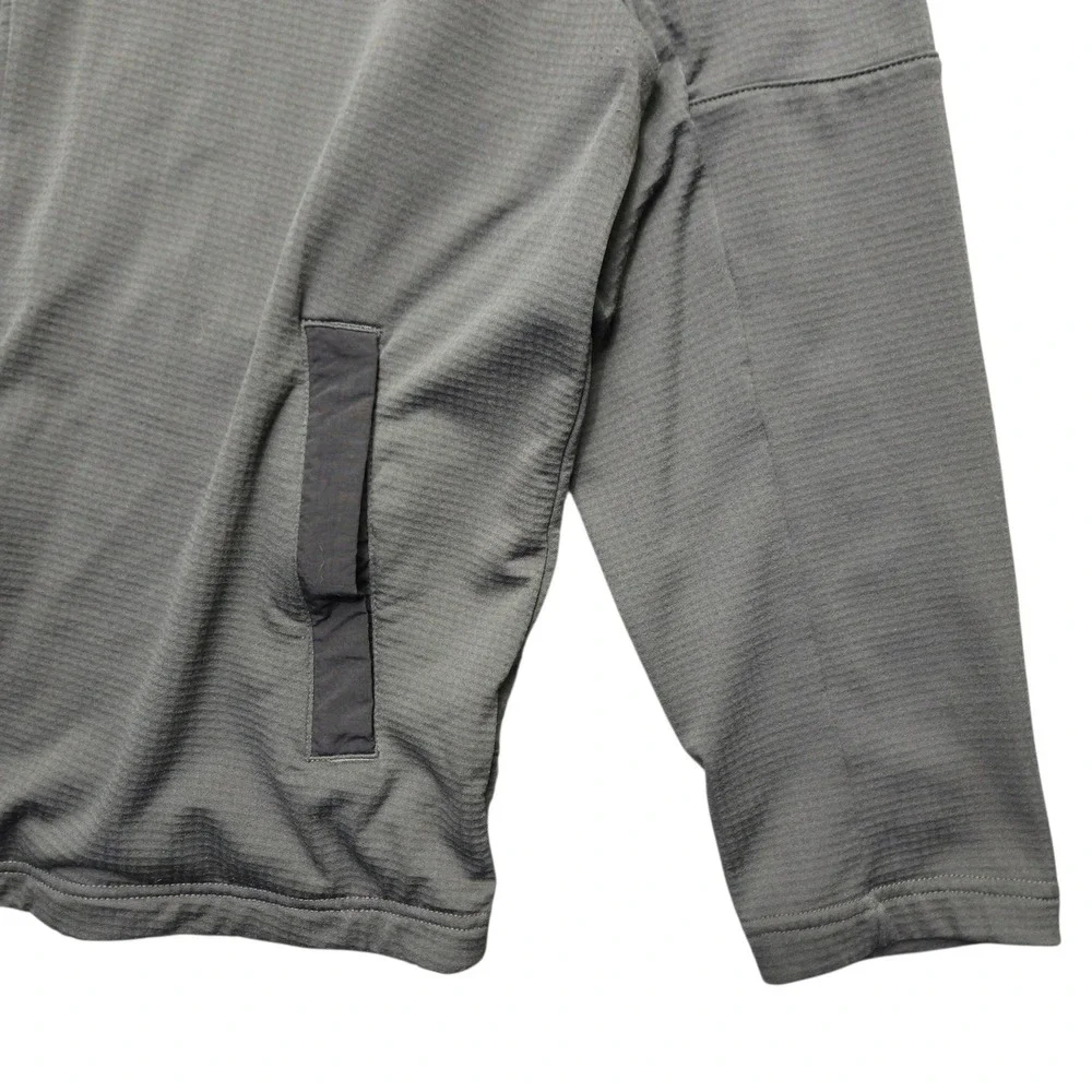 The North Face Men's Wayroute Full Zip Jacket Textured Waffle Knit Gray XL